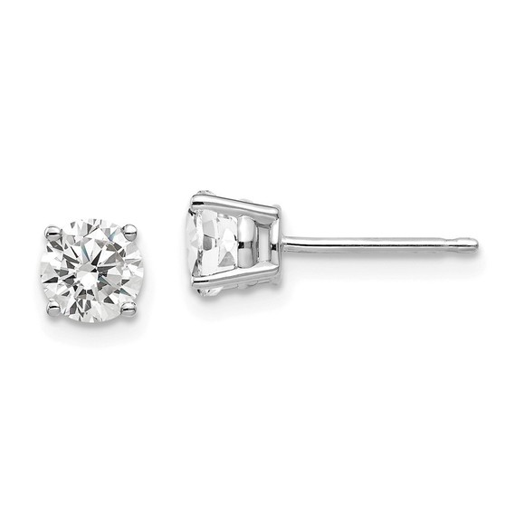14k White Gold 5mm Cubic Zirconia Earrings,All Products : American Fashion Style Bags On Sale 14k White Gold 5mm Cubic Zirconia Earrings,All Products : American Fashion Style Bags On Sale